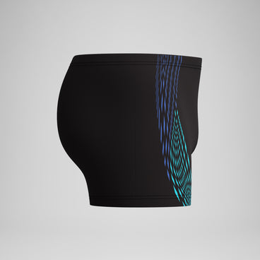 Men's Duo Logo Print Aquashort Black/Blue