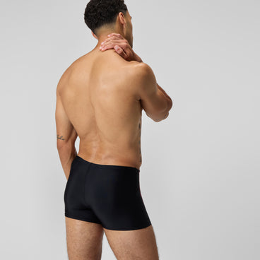 Men's Duo Logo Print Aquashort Black/Coral
