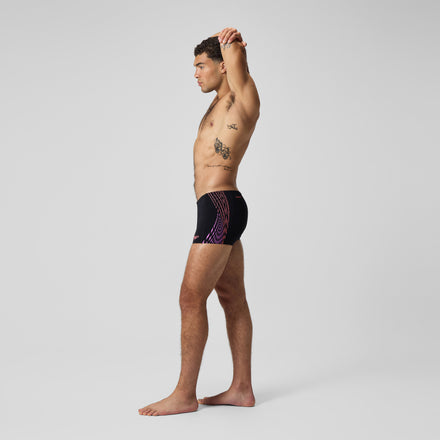 Men's Tech Panel Aquashort Black/Coral