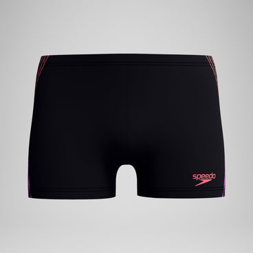 Men's Tech Panel Aquashort Black/Coral
