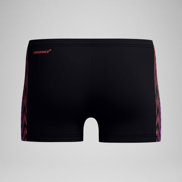 Men's Tech Panel Aquashort Black/Coral