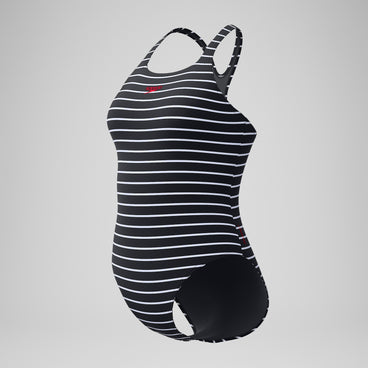 Women's Endurance+ Printed Medalist Swimsuit Black