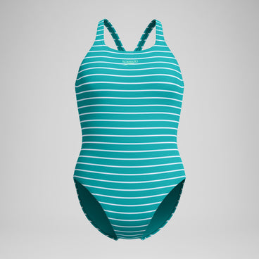 Women's Endurance+ Medalist Printed Swimsuit Turquoise