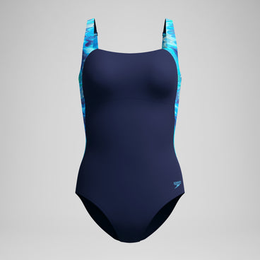 Women's Luna Lustre Printed Swimsuit Navy/Blue