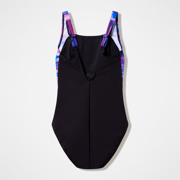 Women's Luna Lustre Printed Swimsuit Black/Pink