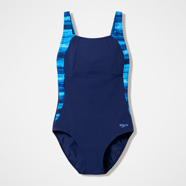 Women's Luna Lustre Printed Swimsuit Navy