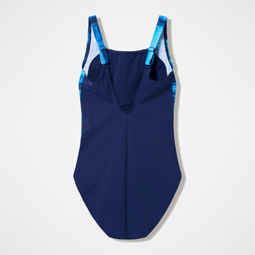 Women's Luna Lustre Printed Swimsuit Navy