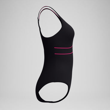 Women's Shaping Contour Eclipse Solid Swimsuit Black/Pink
