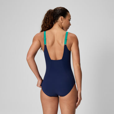 Women's Contour Eclipse Swimsuit Teal/Navy