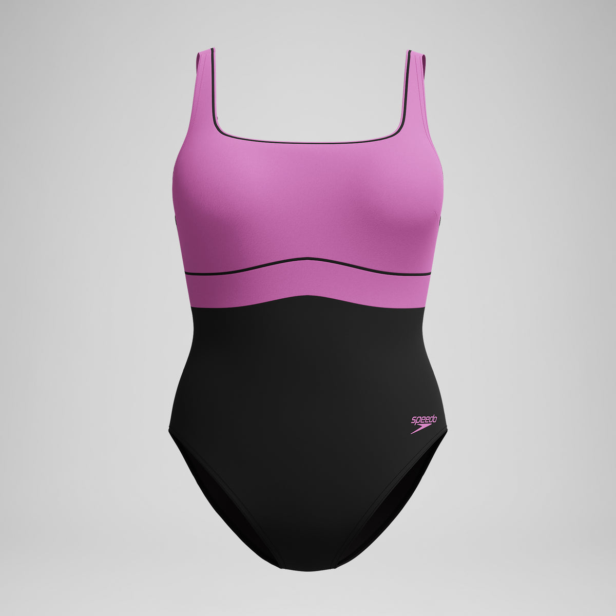 Shaping Contour Eclipse Swimsuit Black Pink