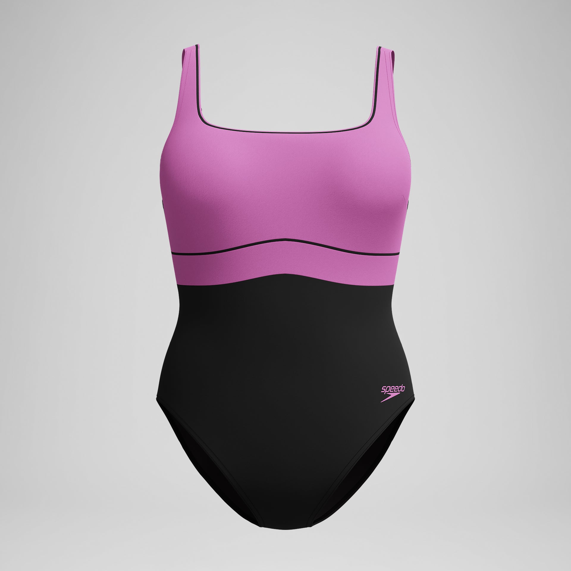 Shaping Contour Eclipse Swimsuit Black Pink