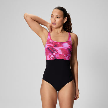 Women's Contour Eclipse Swimsuit Black/Ruby