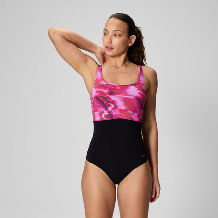 Women's Contour Eclipse Swimsuit Black/Ruby