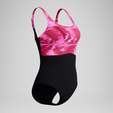 Women's Contour Eclipse Swimsuit Black/Ruby