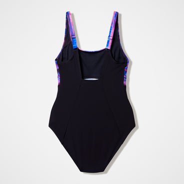 Women's Contour Eclipse Printed Swimsuit Black/Pink