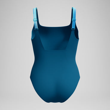 Women's Shaping Printed Contour Eclipse Swimsuit DarkTeal/Green