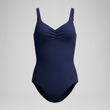 Speedo plus size shaping aquanite swimsuit in black Speedo plus size shaping aquanite swimsuit in black