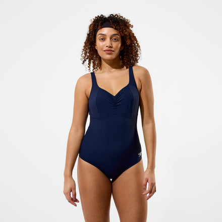 Women's Shaping AquaNite Solid Swimsuit Dark Blue