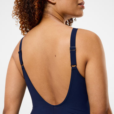Women's Shaping AquaNite Solid Swimsuit Dark Blue