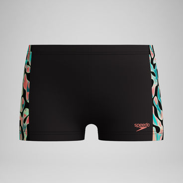Boys Panel Aquashort Black/Orange
