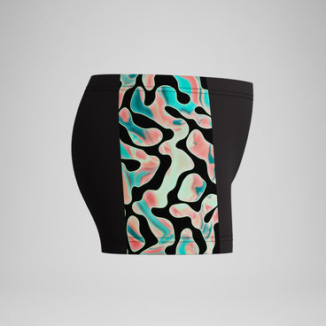 Boys Panel Aquashort Black/Orange