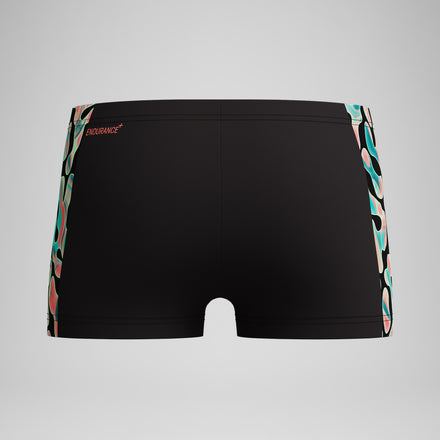 Boys Panel Aquashort Black/Orange