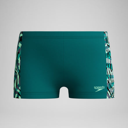 Boys Panel Aquashort Green