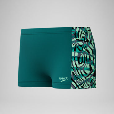 Boys Panel Aquashort Green