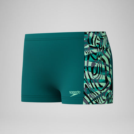 Boys Panel Aquashort Green