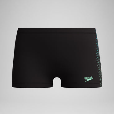 Boys Plastisol Placement Aquashort Black/Green