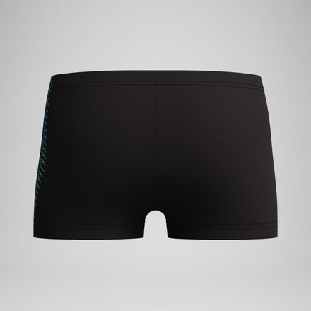 Boys Plastisol Placement Aquashort Black/Green