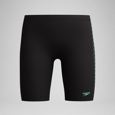 Boys Plastisol Placement Jammer Black/Green