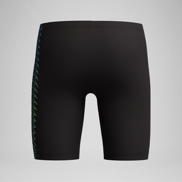 Boys Plastisol Placement Jammer Black/Green