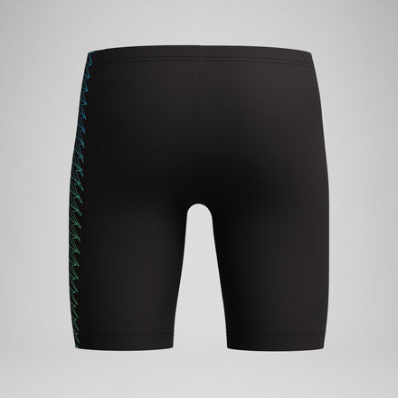 Boys Plastisol Placement Jammer Black/Green