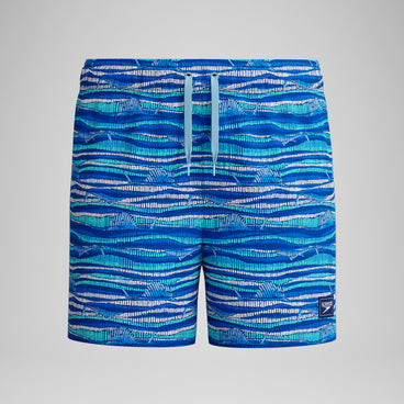 Boys Printed Swim Shorts Blue