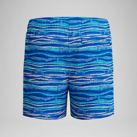 Boys Printed Swim Shorts Blue