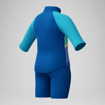 Boys' Learn to Swim Sun Protection Top & Short Blue