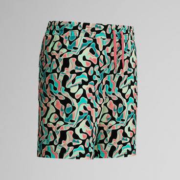 Boys Printed Swim Shorts Orange/Green
