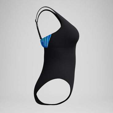 Women's Shaping Printed OpusGem Swimsuit Black/Blue