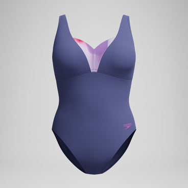 Women's Shaping Printed OpusGem DD+ Swimsuit Blue