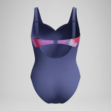 Women's Shaping Printed OpusGem DD+ Swimsuit Blue