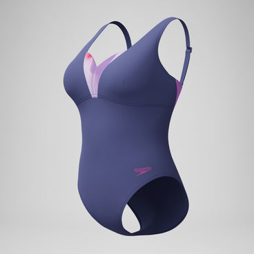 Women's Shaping Printed OpusGem DD+ Swimsuit Blue
