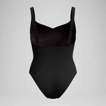 Women's Shaping Printed LunaElustre Swimsuit Black/Purple