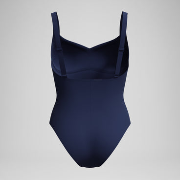 Women's Shaping Printed LunaElustre Swimsuit Navy /Green