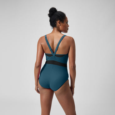 Women's Shaping LuniaGlow Swimsuit DarkTeal/Black
