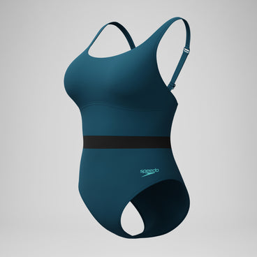 Women's Shaping LuniaGlow Swimsuit DarkTeal/Black