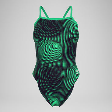 Women's Flow Flyback One Piece Black/Green