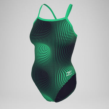 Women's Flow Flyback One Piece Black/Green