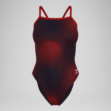 Women's Flow Flyback One Piece Black/Maroon