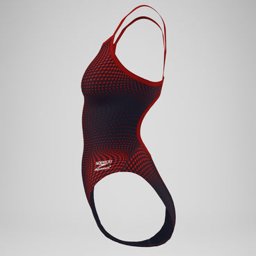 Women's Flow Flyback One Piece Black/Maroon